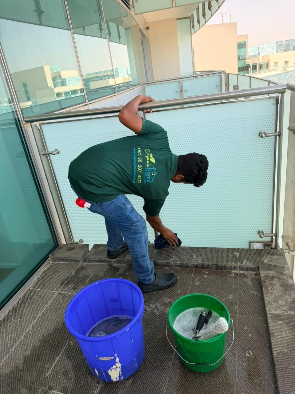 Apartment deep cleaning in progress Abu Dhabi 2