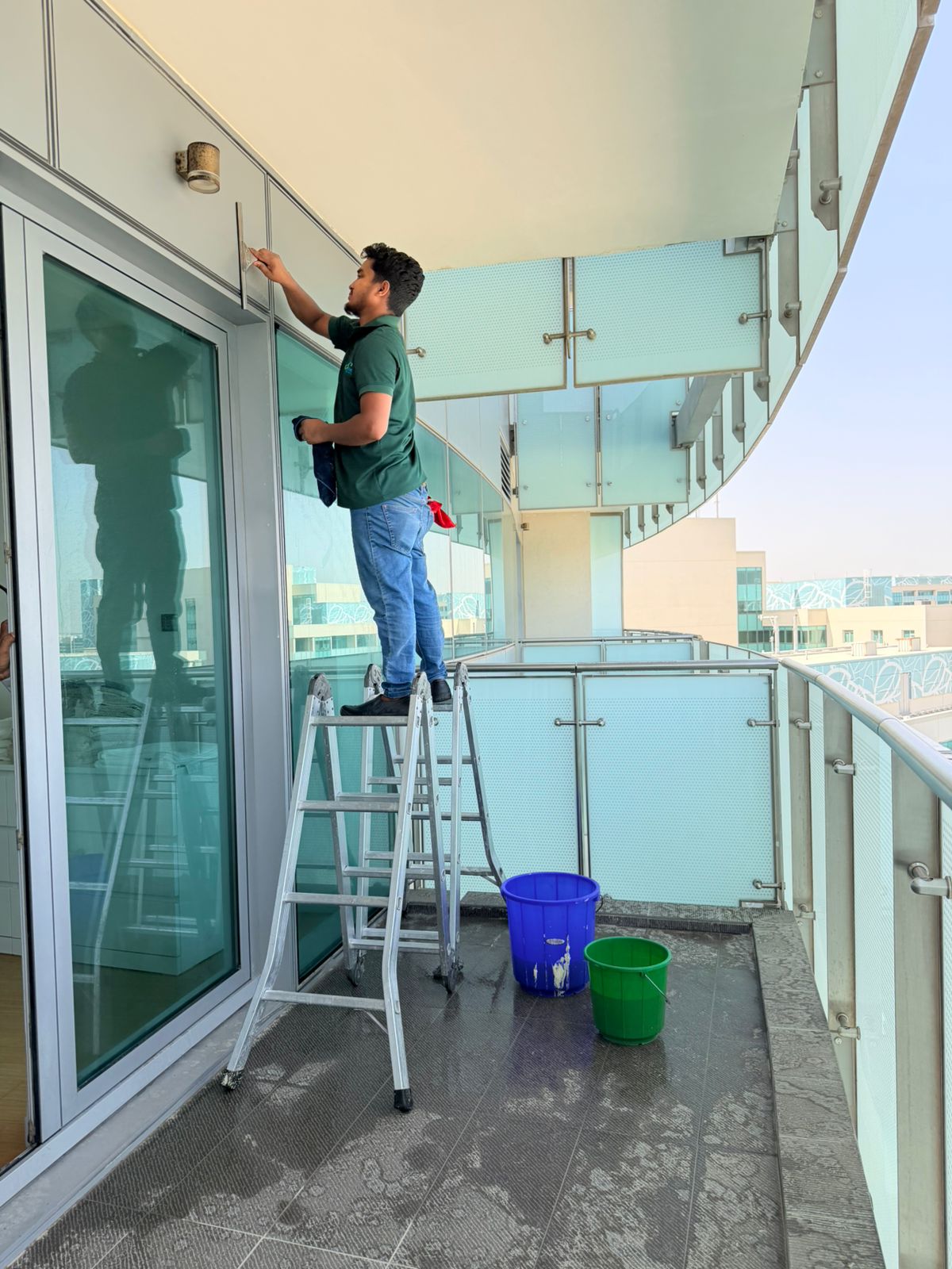 Apartment deep cleaning in progress Abu Dhabi 6