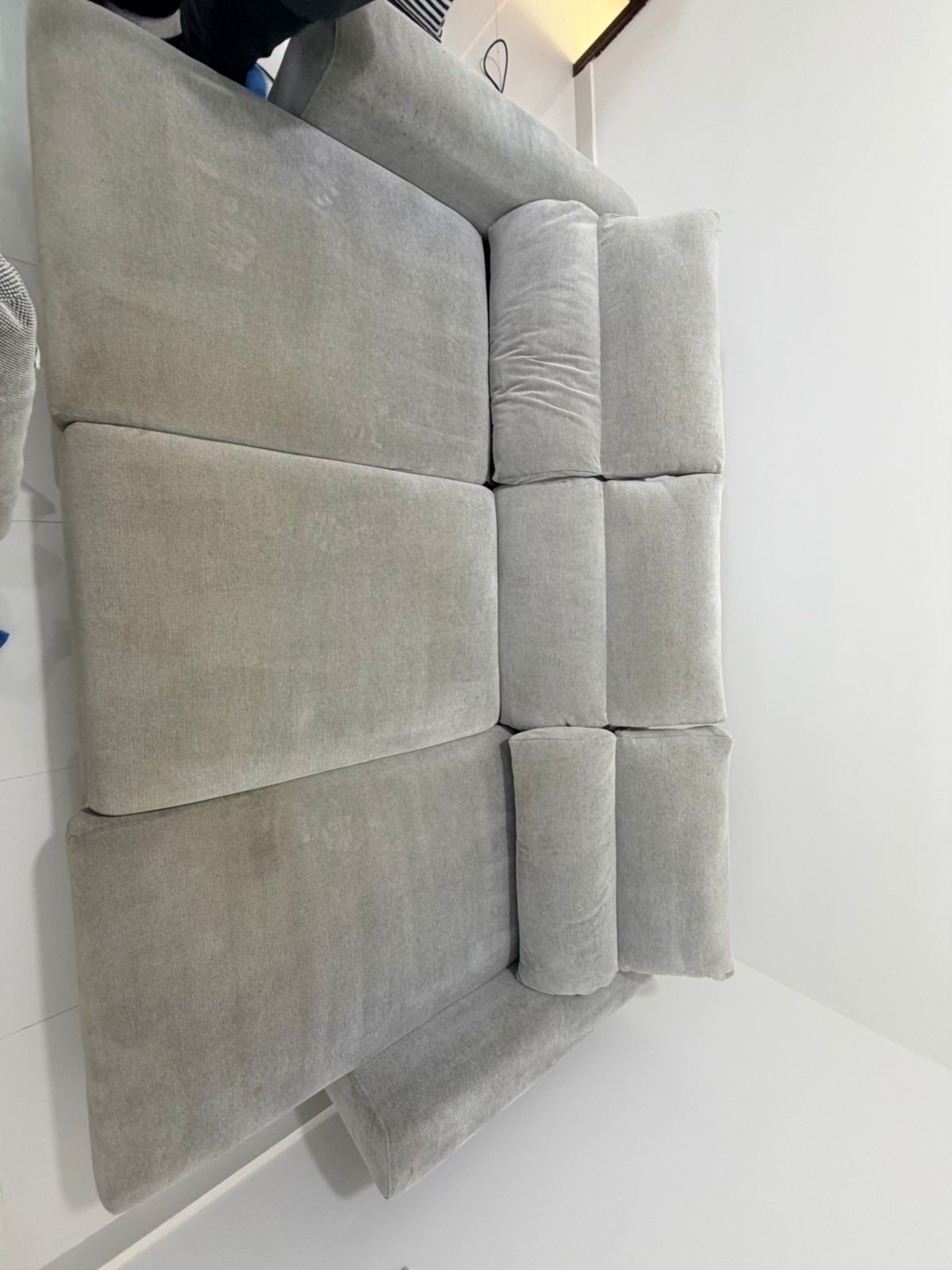 Fabric sofa cleaning case study Abu Dhabi